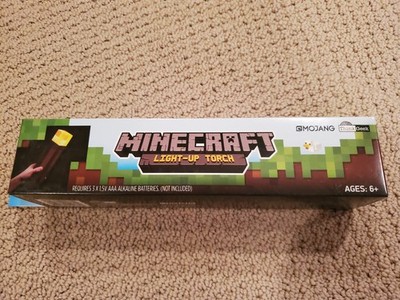 Minecraft Light-Up Wall Torch ThinkGeek LED Lamp AAA Battery Powered NEW In Box