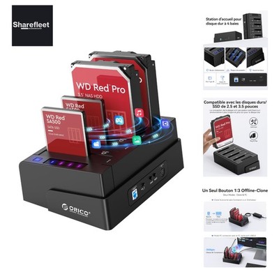 USB 3.0 zu SATA Offline Klon Festplatten Dockingstation, 4-Steckplatz Festpla...