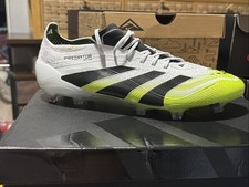 New adidas Predator Elite FG Cloud White Black Lucid Lemon JI1082 Men's 12