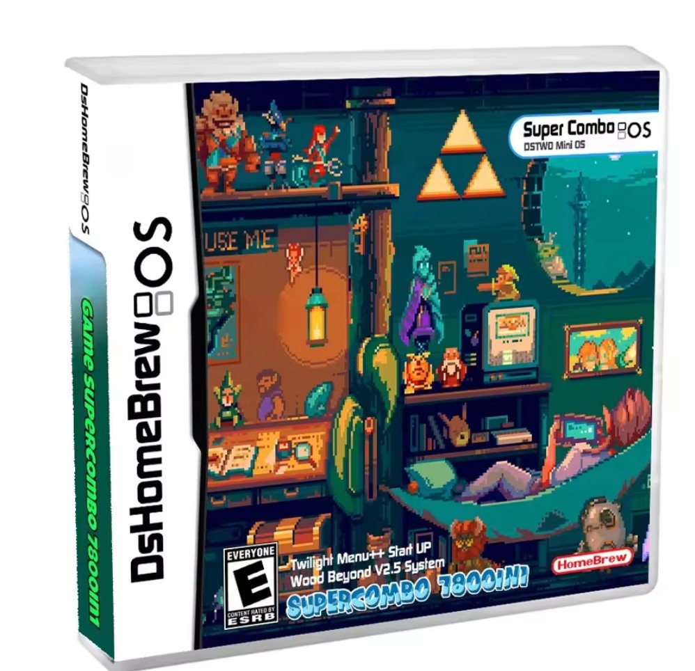 New 7800 In 1 Ds 3ds Super Combo Game Dshomebrew OS Ds Game