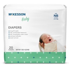 McKesson Baby Baby Diaper Newborn 0 to 10 lbs. BD-SZNB 120 Ct