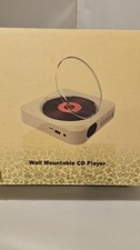 New Portable Wall Mountable Bluetooth CD Player w/Remote Control, White