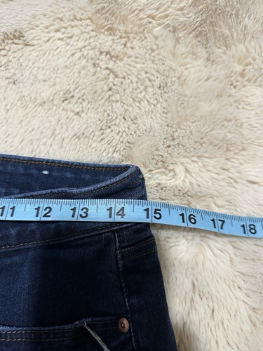 Pantalones de mezclilla ajustados Loft Curvy para mujer talla 28 6 lavado oscuro cómodos elásticos - Imagen 4 de 7