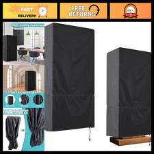 Heavy-Duty Podium Protective Cover, 24.2"L x 17.7"W x 49"H, Weatherproof Black