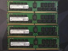 Lot Of 4 MTA36ASF4G72PZ Micron 32GB 2Rx4 DDR4 PC4-3200AA ECC RDIMM