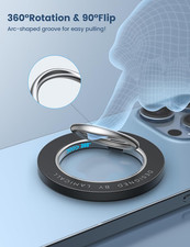 Magnetic Phone Ring Grip 360 Rotating Finger Holder Stand Strong Magnet