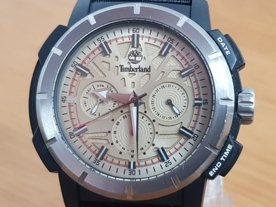 Herren Schwarz Carbon Timberland 13325JPBS Edgewood Chrono Datum Sportuhr