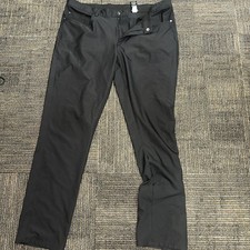 Greg Norman Mens Golf Pants Black 36x32 Stretch Performance Trouser lightweight