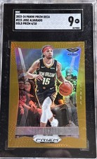 2023-24 Panini Prizm Deca Gold Prizm 4/10 Jose Alvarado #223 SGC 9