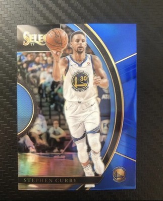 2017-18 Panini NBA Select Concourse #32 Blue Prizm Stephen Curry /299