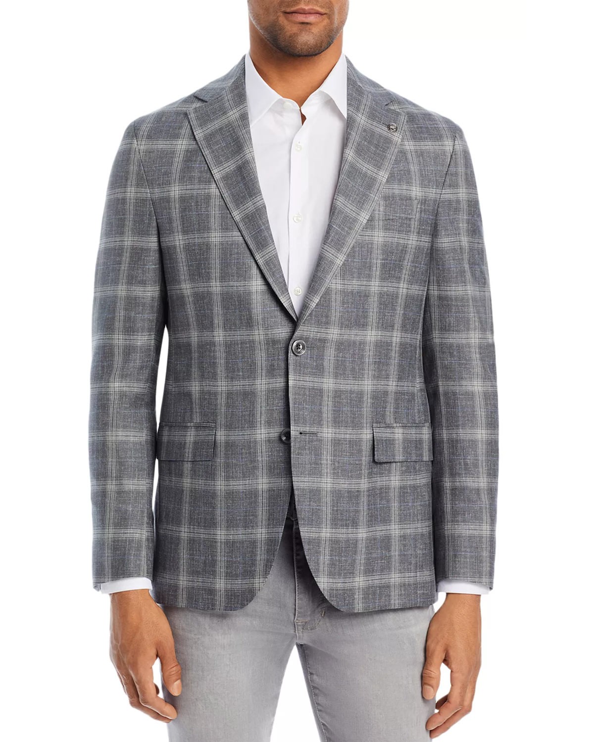 Jack Victor мужское спортивное пальто в клетку из мягкой ткани Midland длина 42 см серое NWT 848 50190₽