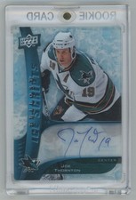 2009-10 UD Trilogy Ice Scripts Joe Thornton Auto (JulBar)