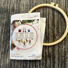 Embroidery Kit Art Craft Sewing Set DIY Cross Stitch Starter for Beginners New