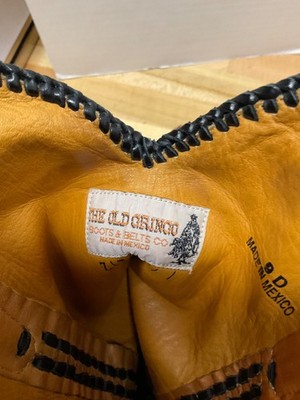Bottes western Gringos pour homme en cuir marron avec talon carré et
