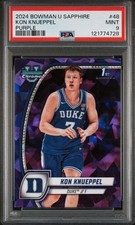 RARE SSP /100 KON KNUEPPEL 1ST 2024 BOWMAN CHROME U SAPPHIRE PURPLE REFRACTOR