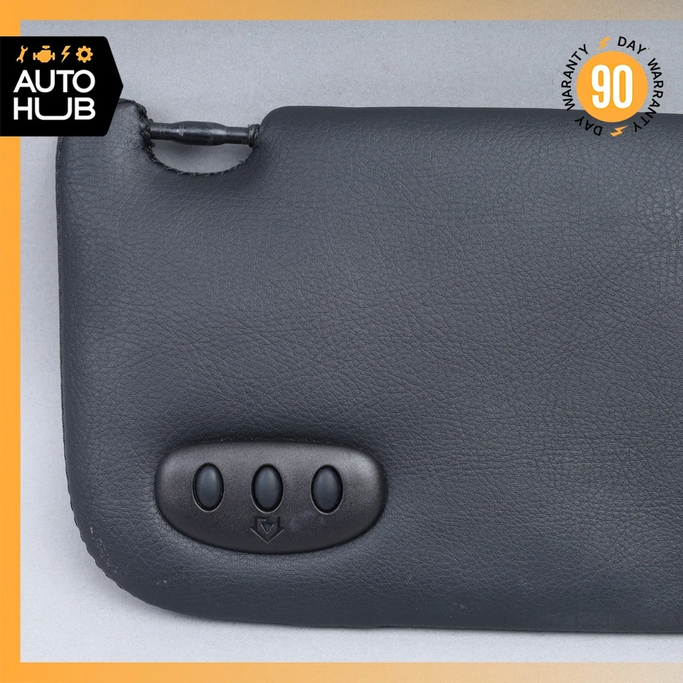 10-19 Maserati GranTurismo M145 Front Left Side Sunvisor Sun Visor Black OEM 23k - Image 4 of 4