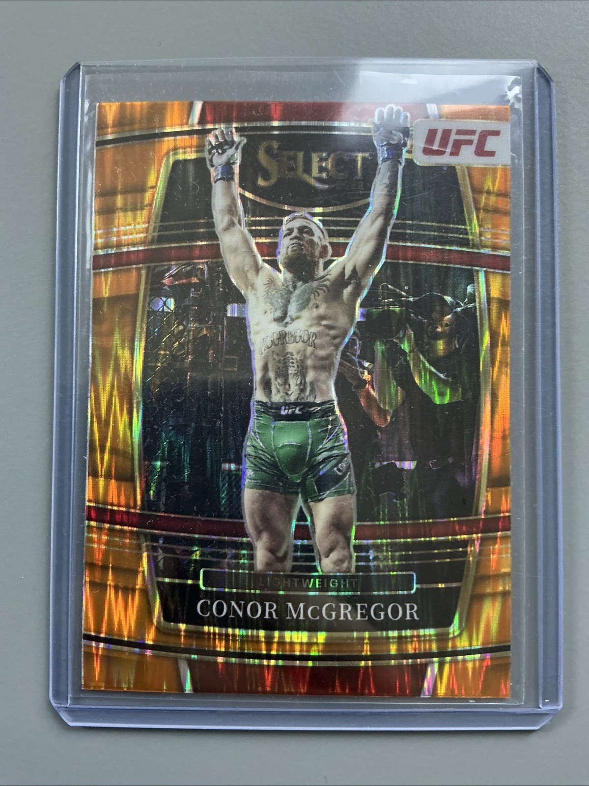 2022 Panini Select UFC Conor McGregor Concourse #93 Orange Flash Prizm