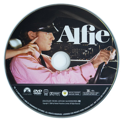Alfie DVD 2004 Jude Law Widescreen NTSC Region 1 Paramount Pictures