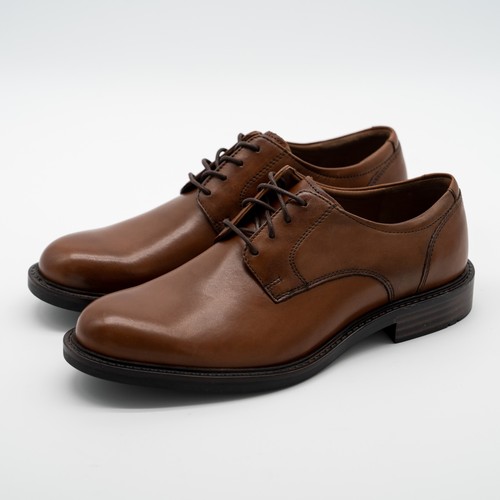 Johnston & Murphy Men’s Shoes Tabor Tan Plain Cap Toe Calf Skin size 8.5 US