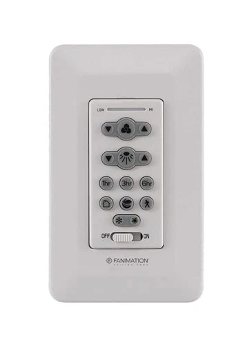 Fanimation TW206 White Ceiling Fan & Light Wall Control - Picture 2 of 2