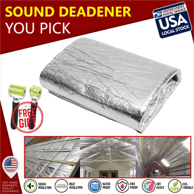 THICKENED SOUND DEADENING HEAT BARRIER NOISE PROOF DEADENER MAT BARN WALLS ROOF