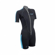 Cressi Lido Lady Shorty Muta Neoprene - Nero/Aquamarina