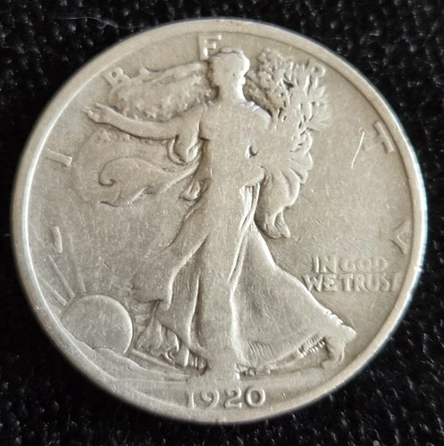 1920 P Walking Liberty Half Dollar About Good 90% Silver See Pics