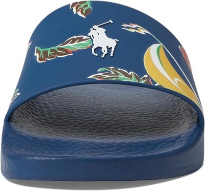 Polo Ralph Lauren Men\'s Size 13 Tropical Floral Casual Slide Sandals Polo Ralph Lauren Mens Slide Sandals Size 13 Blue Tropical  main image 2