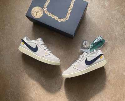Union x Nike Air Jordan 1 Low AJKO Sail Leather Gr. 41 US 8 NEU 100% Original DS