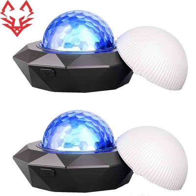 2x LED Strobe Discokugel Lichteffekt RGB USB Bühnenbeleuchtung Party Show UKing