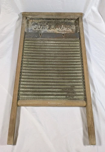 National Washboard Co. Soap Saver No. 196 Washboard 26" x 14" x 2.5" Vintage