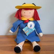 VTG 1990 Madeline Plush Rag Doll 17" Eden Toys With Tags Pin Booklet Vintage