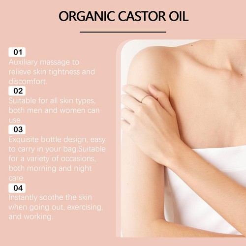 3X Organic Golden Castor Oil Roll-On with Rose Quartz for Skin,Hair&Wrinkle - Picture 12 of 21