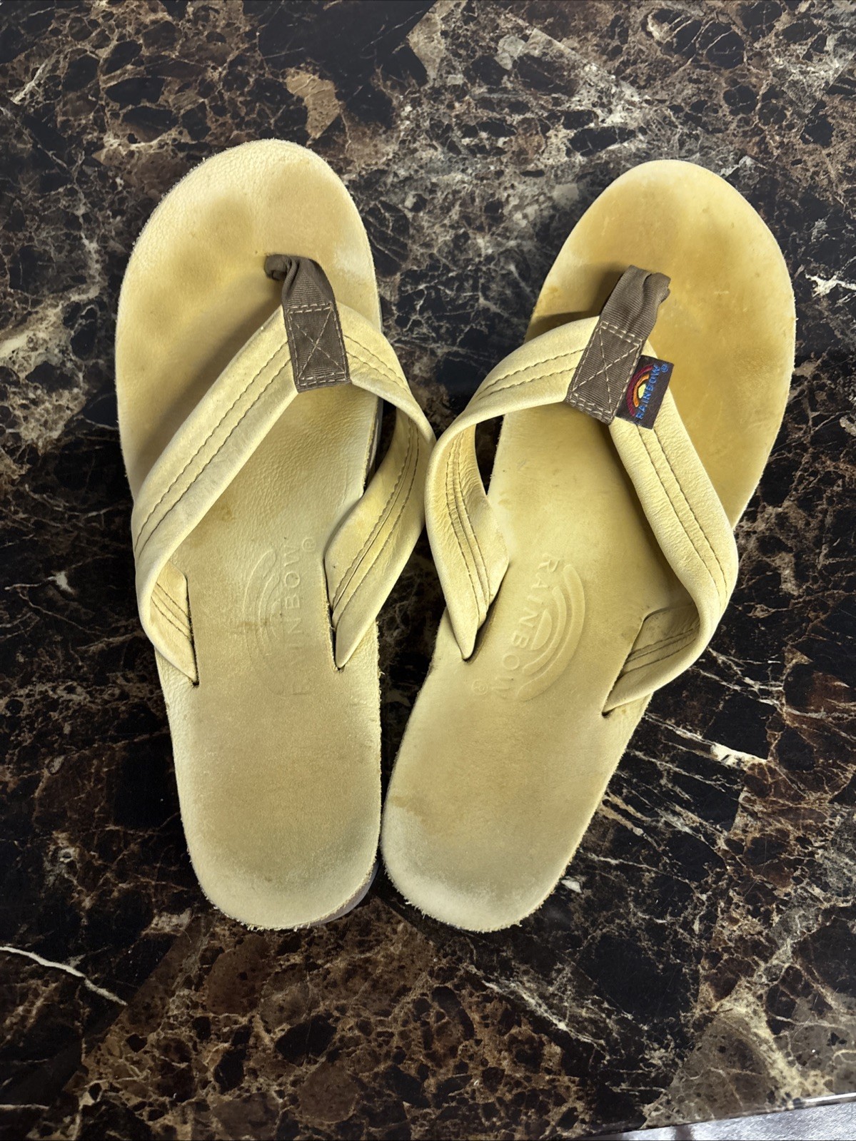 Colorful Rainbow Flip Flops for Women & Men - Comfortable Summer Sandals  -image