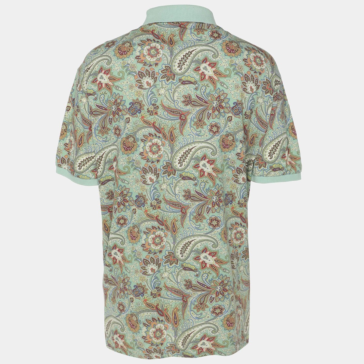 Etro Multicolor Paisley Printed Cotton Polo TShirt XXL View 2