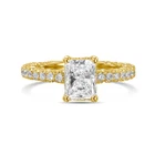 Diamond Engagement Ring VVS1 D Cushion 1.50 Ct Lab Created IGI Certified Special