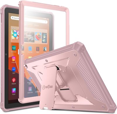 Fire HD 10 Kids Pro hoes, Fire HD 10 & Fire HD 10 Plus voor kinderen (10,1 inch, 13th/11e generatie, 2023/2021 release), lichte stootvaste met standaard, Tablet beschermhoes, blauw