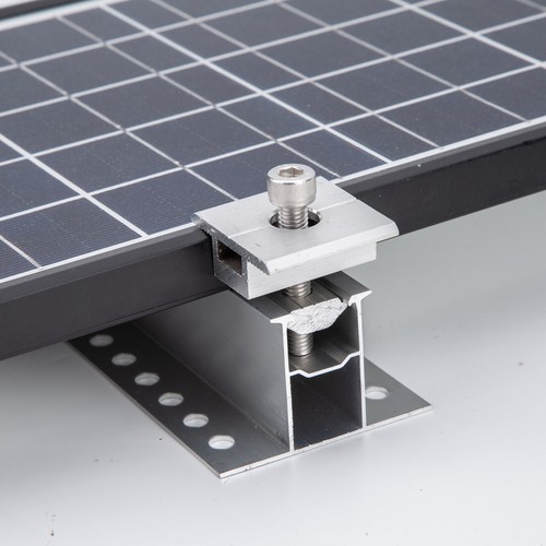 Alu Solarpanel Solarmodul Halterung Trapezblech Flachdach PV Befestigungsschiene - Bild 11 von 30