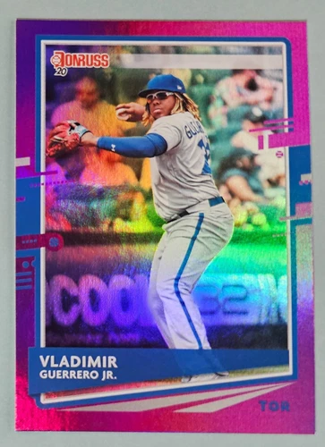 2020 Donruss PURPLE HOLO Vladimir Guerrero Jr Blue Jays #102 Photo Variation