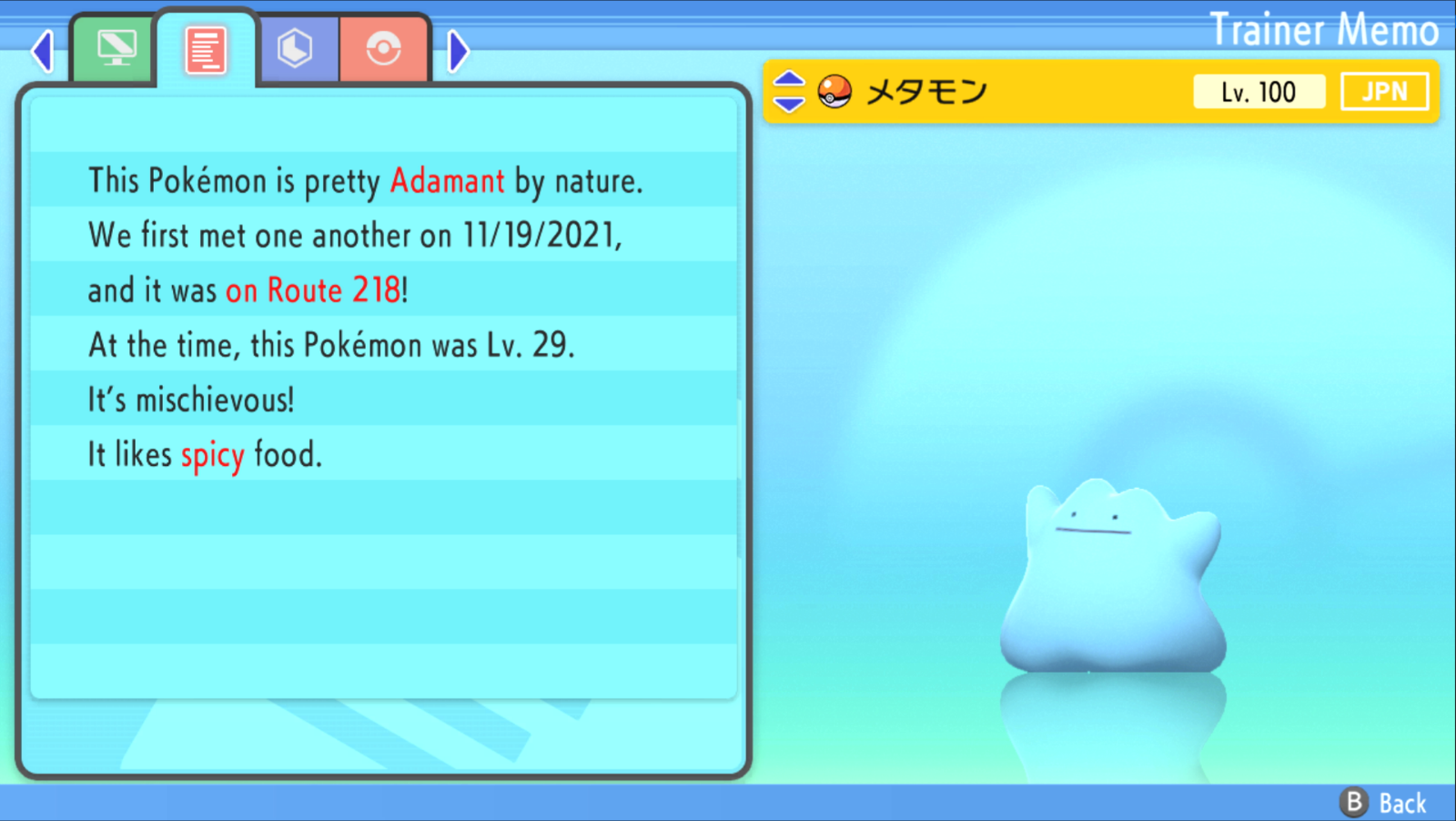 6IV Shiny Japanese Ditto (9x Natures) Pokemon Brilliant Diamond / Shining  Pearl