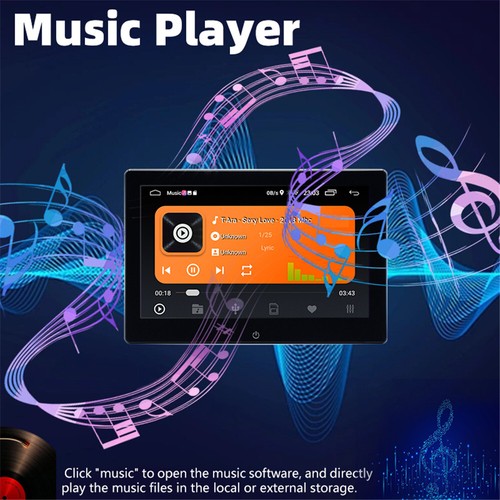 10.1in 2x Car Headrest Monitor Rear Seat Entertainment Player Touch Screen WIFI - Bild 6 von 24