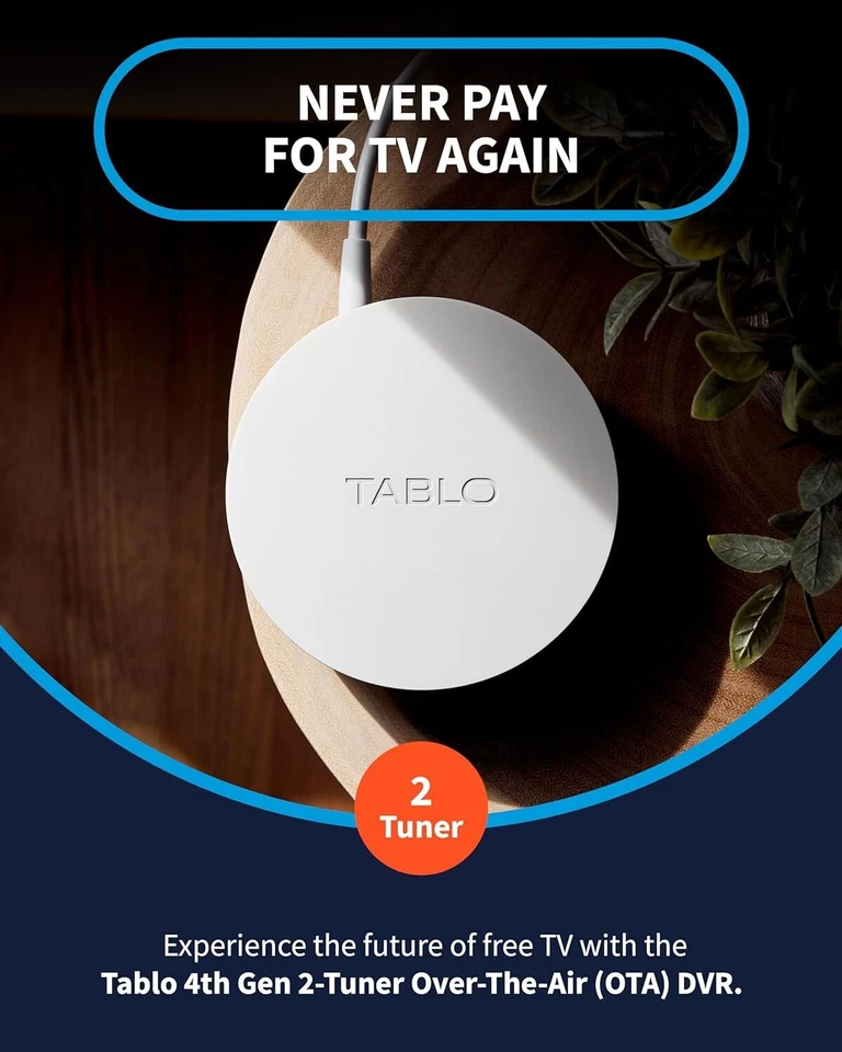 Record 50+ Hours of Live TV on Tablo 4th Gen OTA DVR - No Subscriptions Needed! - Image 4 of 4