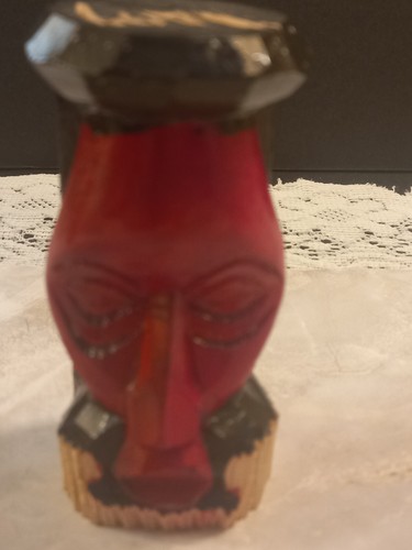 Jamaican Hand Carved Wood Totems Pair Man & Woman, 4" Tall Tiki Figures READ - Picture 8 of 14