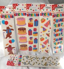 Vintage Mrs. Grossman's Stickers Choose Birthday Cake and More - 3 Sheets per Pk