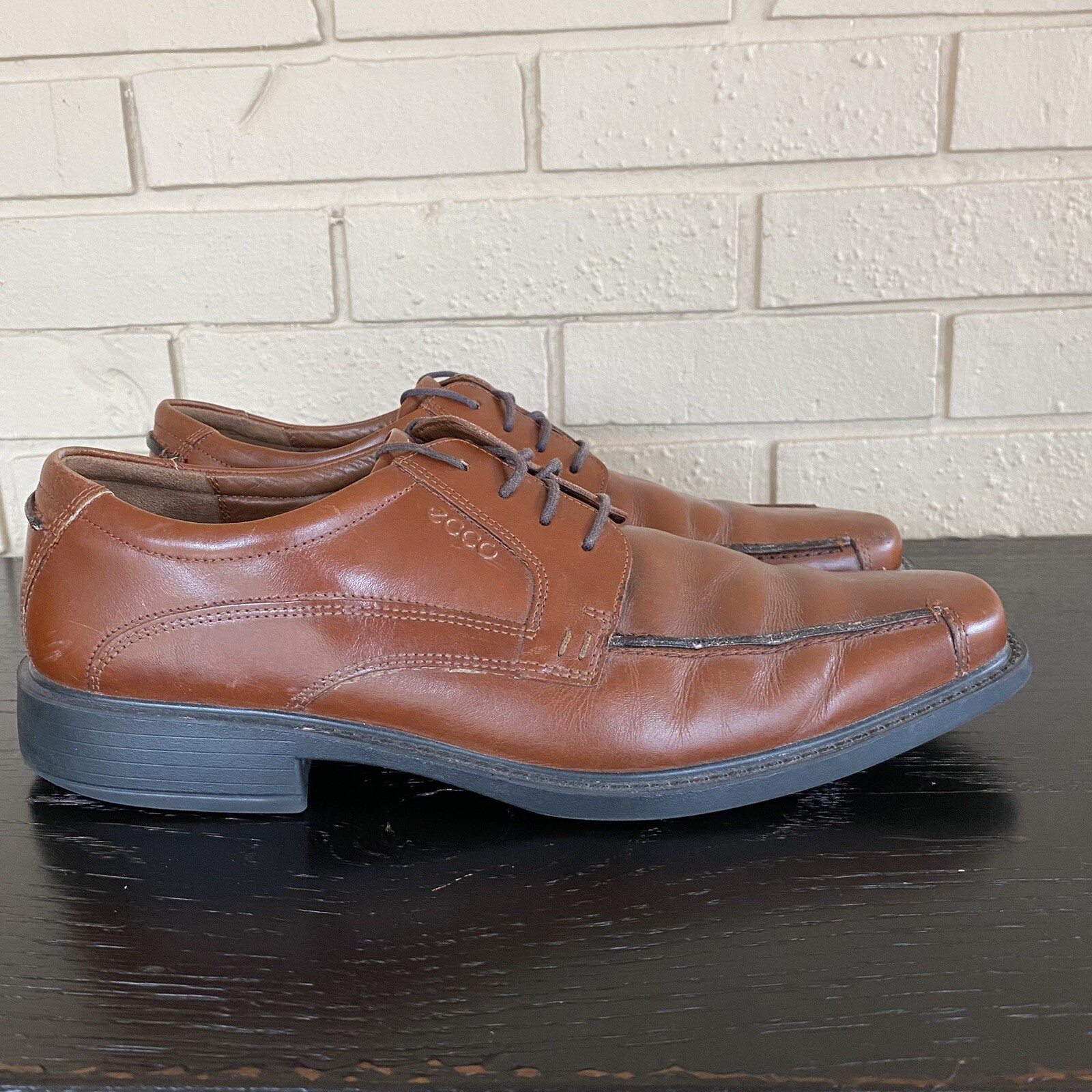 SAOLA Scarpe eleganti uomo Ecco pelle marrone comode Oxford Derby taglia EU 46 US 12 12 5