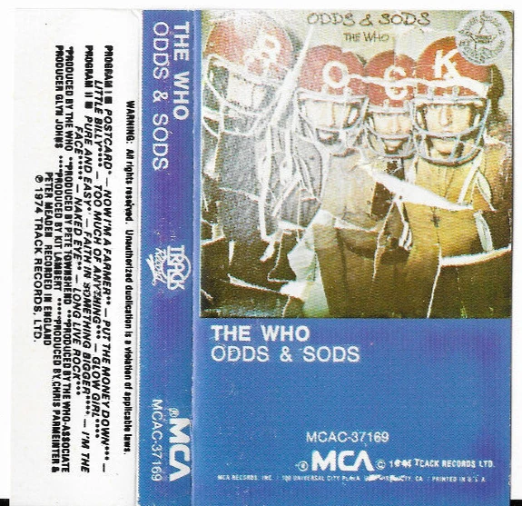 THE WHO It's Hard / Face Dances / Odd Sods / Empty Glass 4 Cassette Tape Lot - Image 4 of 4