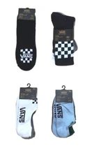 Vans Men’s No Show, Ankle or Crew 3PK Socks; US Sizes 6.5-9, 9.5-13, NWT