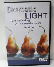 Patrick Howe, Dramatic Light in Watercolor  Oil, Instructional DVD, used ex. c