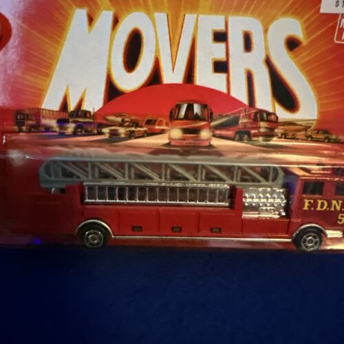 Camion dei pompieri scala Majorette Kenworth FDNY 55 nuovo - serie 300 - 1990 - Foto 2 di 8