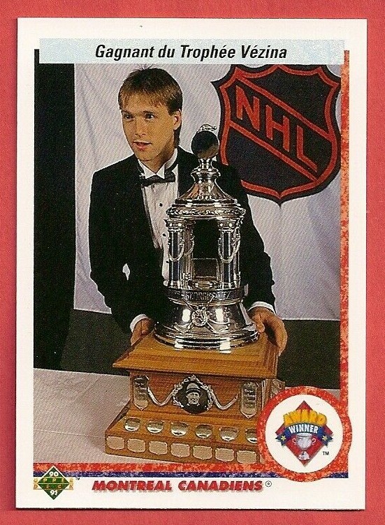 1990-91 Patrick Roy Upper Deck Award Winner French Version - Montreal Canadiens